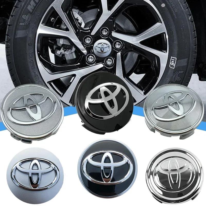 2026 New For Toyota 4Pieces 57mm 62mm Wheel Hub Center Caps for Toyota Corolla RAV4 Camry Yaris C-HR Prius Crown Highlander Car