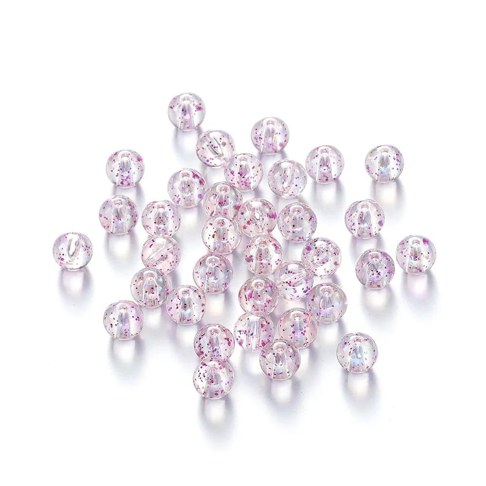 

TX59 8 /10mm Acrylic Round Beads Transparent Straight Hole Spacer Beads Jewelry Making Diy Bracelet Necklace Handmade Material 10mm(30pcs)