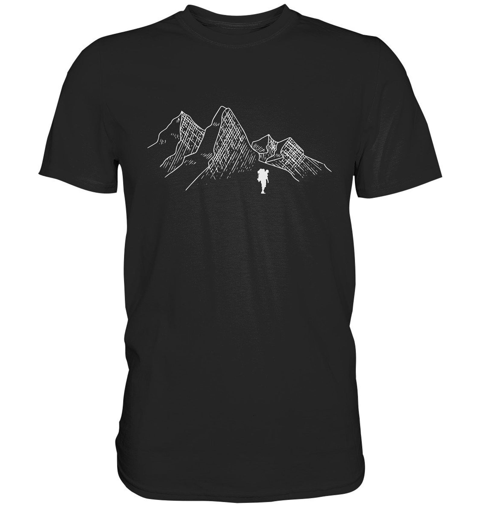 T Shirt Hiking Mountains Hike Mountains Gifts Mountaineering - Premium Shirt 3XL