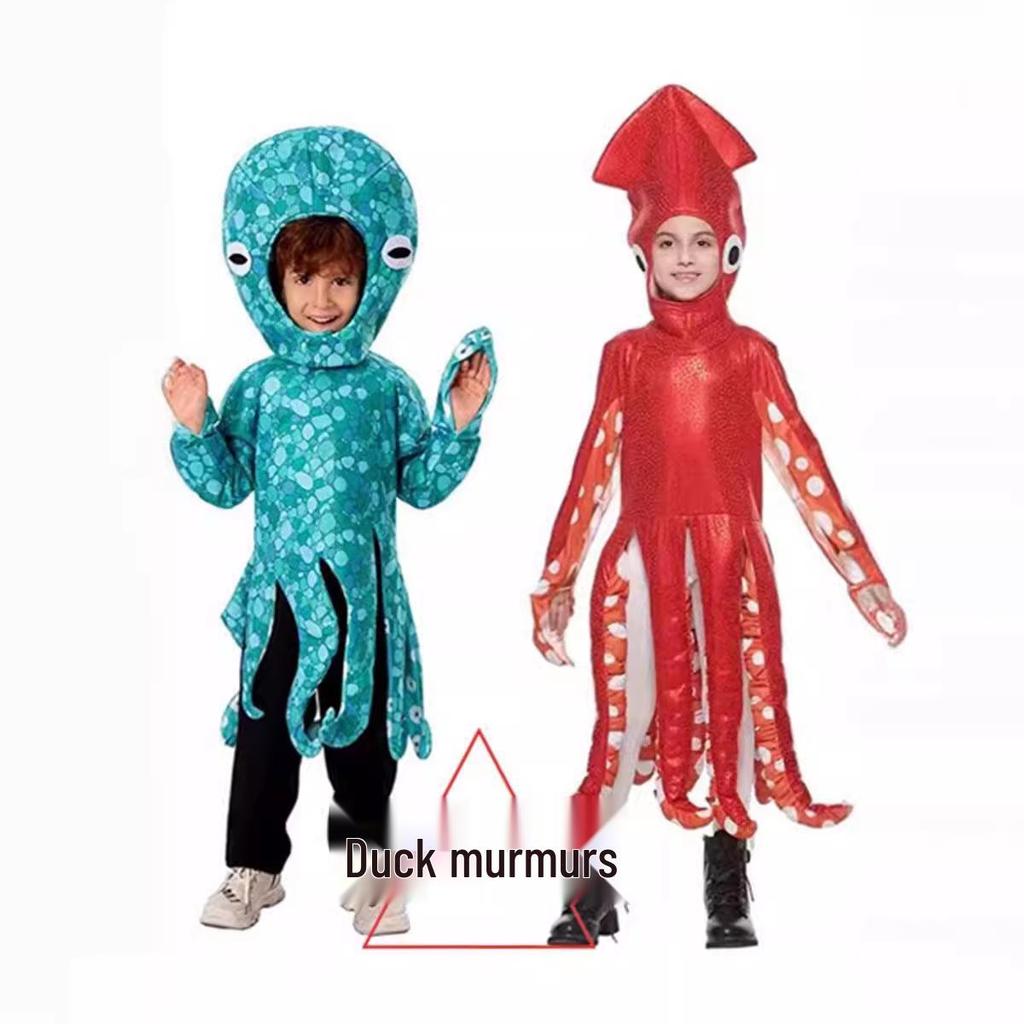 Kids' Multi-Legged Squid Octopus Onesie for Parties and Performances