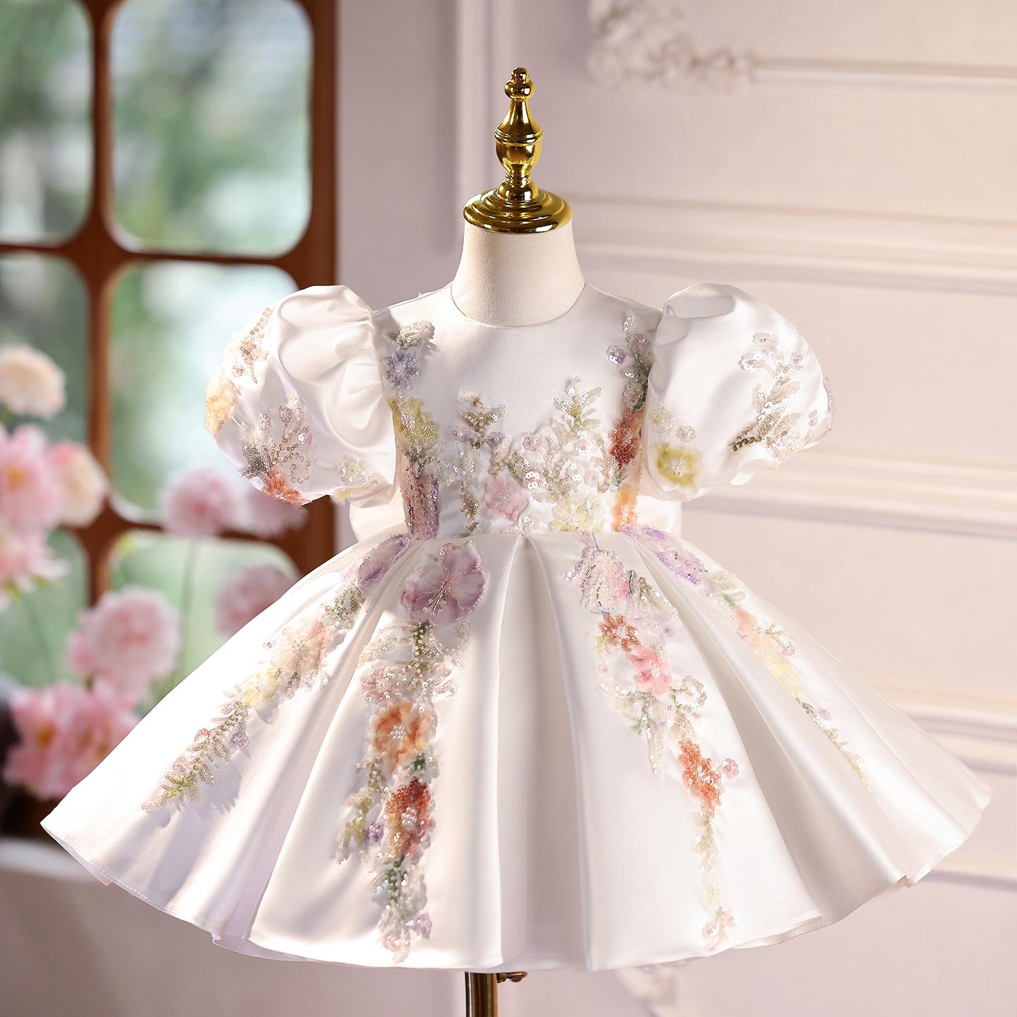 

Piano Performance Flower Girl Wedding Dress for Toddlers 80 cm