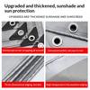 Heavy Duty Sun Shade Cloth Waterproof UV Block Tarpaulin Tear Resistant Sunscreen Tarp with Rustproof Grommets forPatio Carport