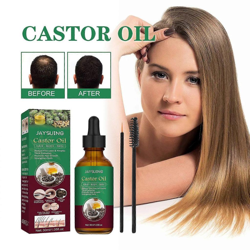 2025 Latest Model Hair Care Castor Oil Moisturizes Anti-Fall Care Strengthens