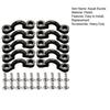 1 Set Kayak Rope Buckle with Screws Boat Drawstring C-Shaped Fixing Buckle Canoe Parts Replacement Accessories Repair Kit