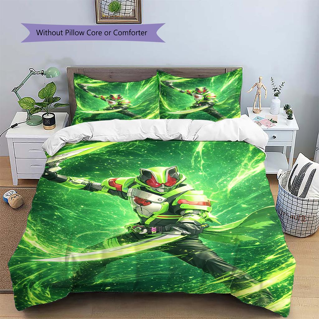 Cartoon Hero Print Bedding Set, Vivid Pattern Bedroom Decoration, All-match Home Decor Gift.chl