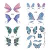 Moon Body Art Wings Fake Tattoo Temporary Tattoos Flowers Tattoo Stickers Butterfly Tattoo Stickers