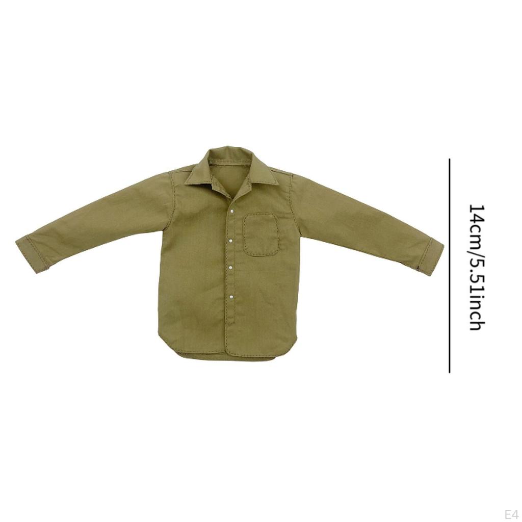 1/6 Scale Male Casual Shirt ,Figures Costume, Practical Convenient Costume Accessory