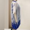 Vestido de capa de talla grande para mujer con sobrecapa de gasa floral, vestido formal bodycon lápiz midi para boda, fiesta de cóctel, trabajo