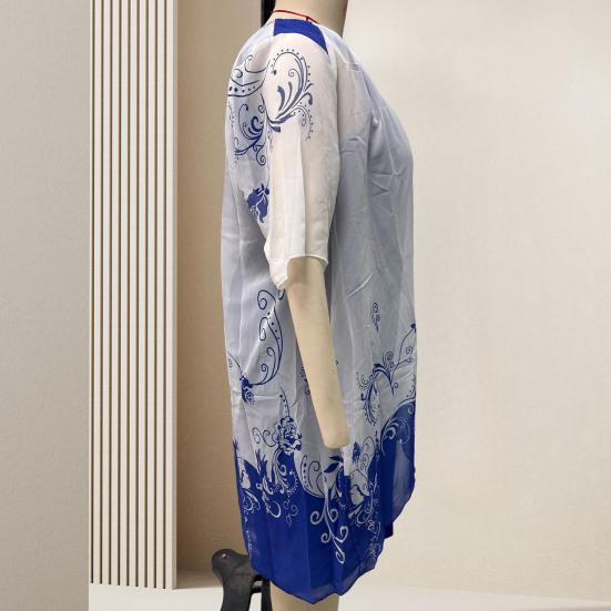 Vestido de capa de talla grande para mujer con sobrecapa de gasa floral, vestido formal bodycon lápiz midi para boda, fiesta de cóctel, trabajo