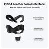 VR Face Interface Bracket Sponge Face Pad Replacement for Pico 4 / PICO 4 Ultra VR Headset Washable Sweat-Proof Leather Face Cover