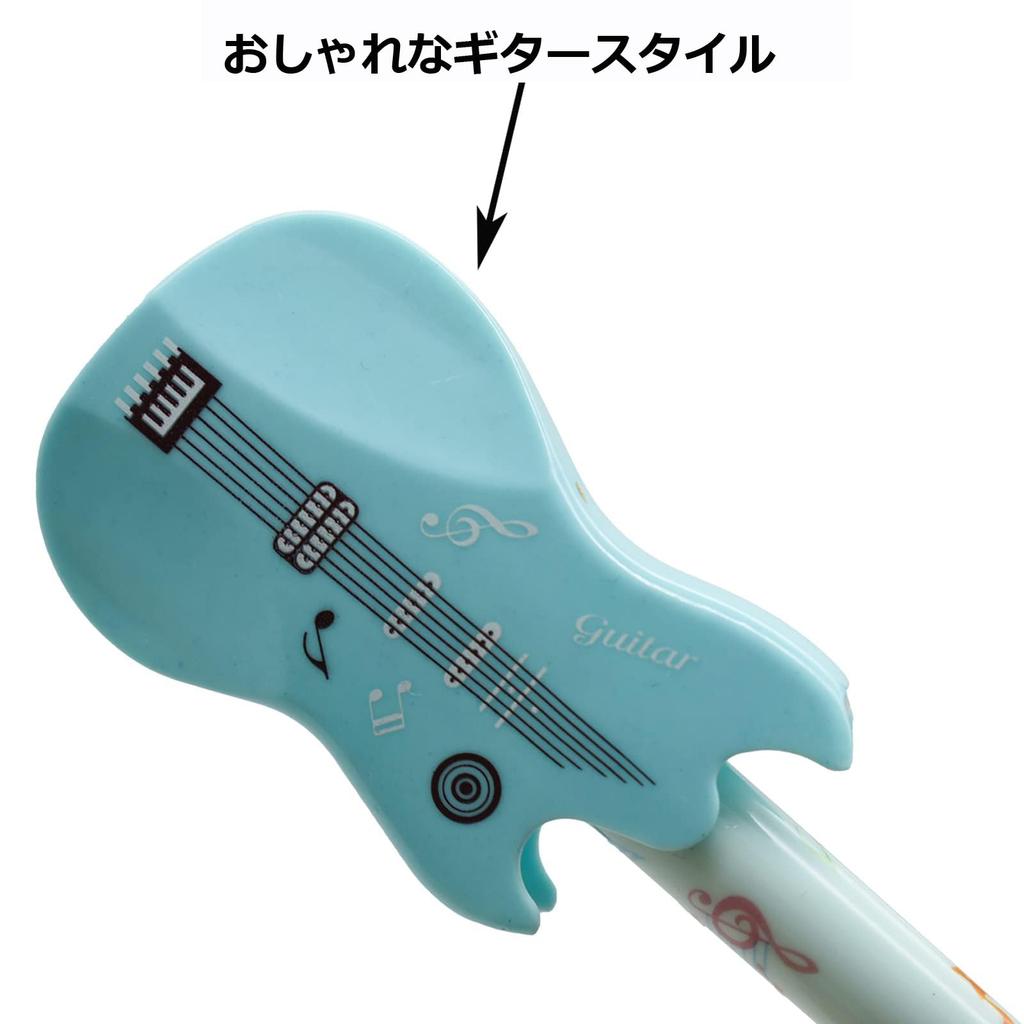 Maydahui Stylová kytarová kuličková pera Sada 8 kusů Černý inkoust Roztomilá gelová pera Hudební nástroj Barevné psací potřeby Psací pomůcka Dárek 0,5 mm