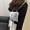 Schoolbag niche design casual texture women's backpack fashion trend personalized bag 1011 autumn and winter new backpack