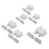 1/2/3 Sets Magnetic Glass Door Catch Latch Closure Adhesive Mounting Push Open Single Glass Door Catch with Cabinet Clamp Fit for 3-6mm Glass