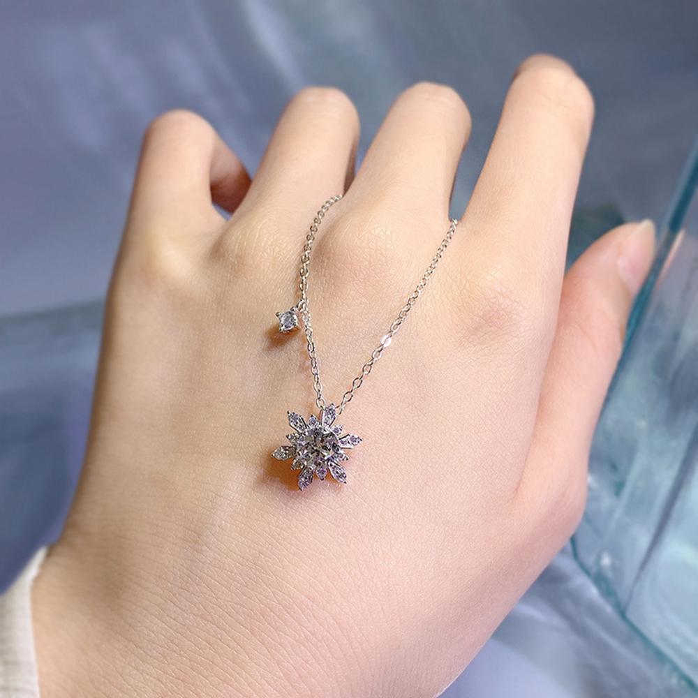 18-karatowe białe złoto szafirowe fasetowane naszyjniki z kamieniami szlachetnymi dla kobiet prezent zaręczynowy 925 Sterling Silver Fine Jewelry