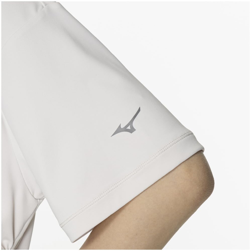 Mizuno Stretch Smooth Training Short UV White 32MAB870 Women's T-Shirt, Sleeve, Protection, Sand,