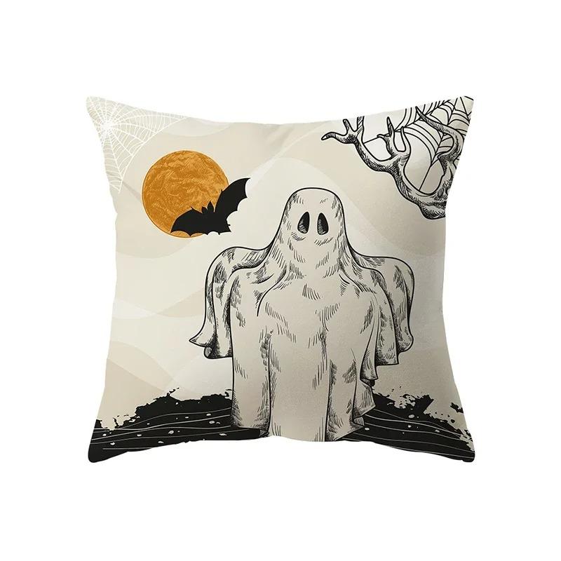 

Taie d oreiller тема Хэллоуин, Voiture, бюро, салон, канапе, питание, фонарь, украшение 60x60cm