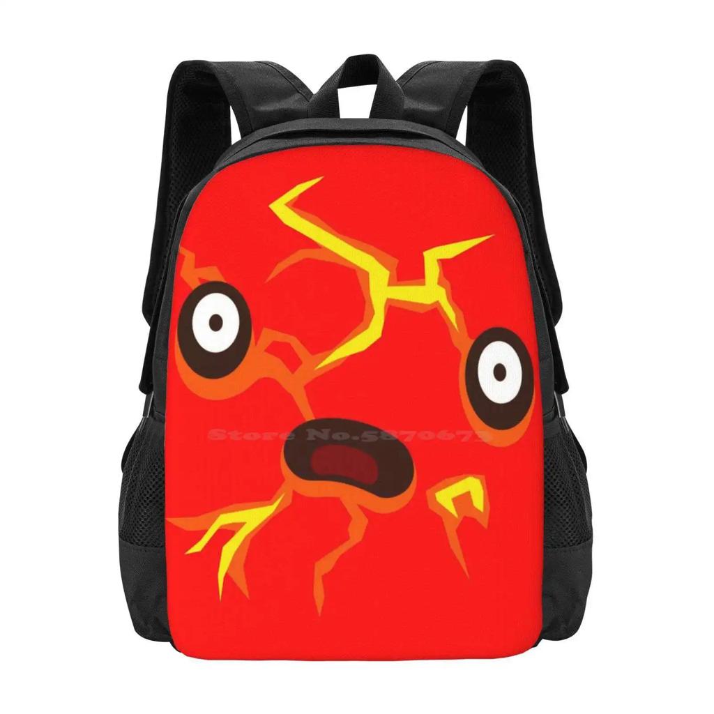 Boom! Pattern Design Bag Student's Backpack Boom Slime Slime Rancher Game Nerdy Anxious Worried Explode