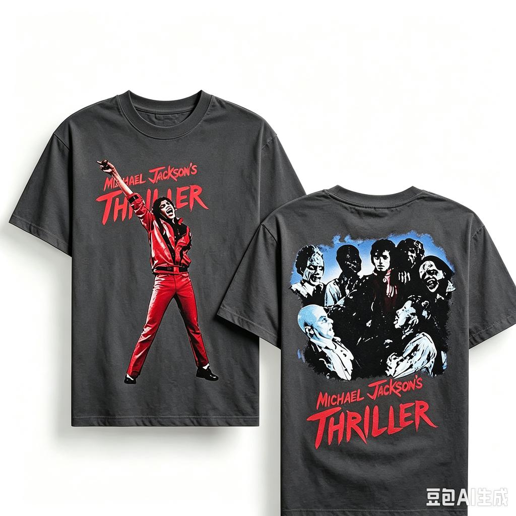 Michael Jackson Thriller Cotton T Shirt Unisex Unisexs And Unisexs High Quality Y2k Streetwear Casual Short Sleeve Tops