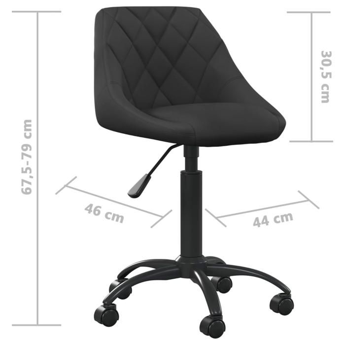 VidaXL Chaise de Bureau Siège de Bureau Chaise Pivotante d'Ordinateur Siège Ergonomique Maison Intérieur Hauteur Réglable 3088843
