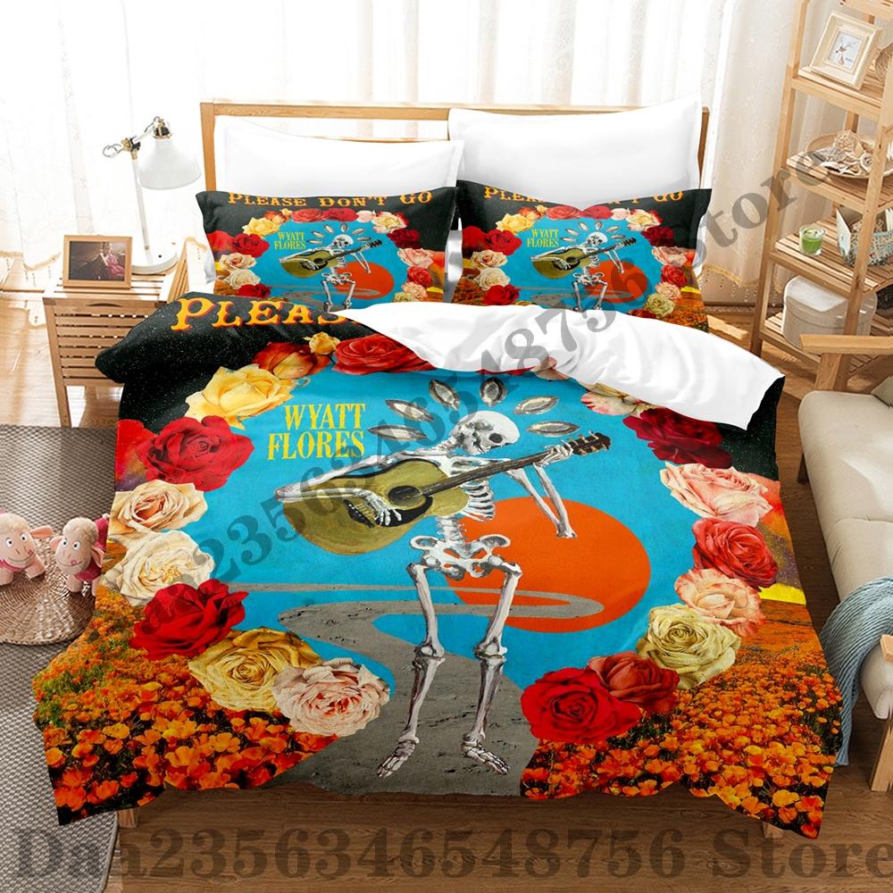 

Wyat Flores Beding Set Single Twin Ful Quen King-Sized Dimensionsd Dimensions Bed Linen Set Adult People Kid Bedrom Duvetcover Sets Anime Bed Shet Set 100*200cm Single
