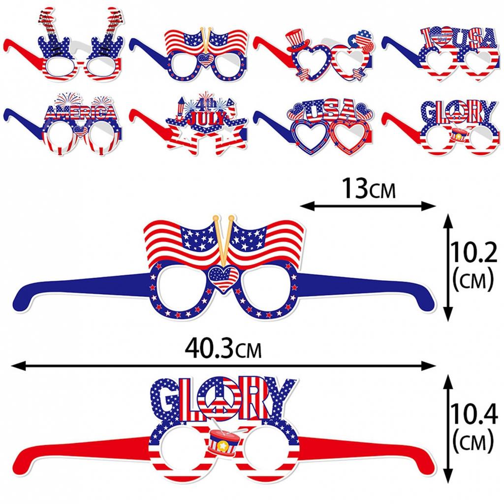 4. Juli Party Papiergläser Dekor Glas Unabhängigkeitstag