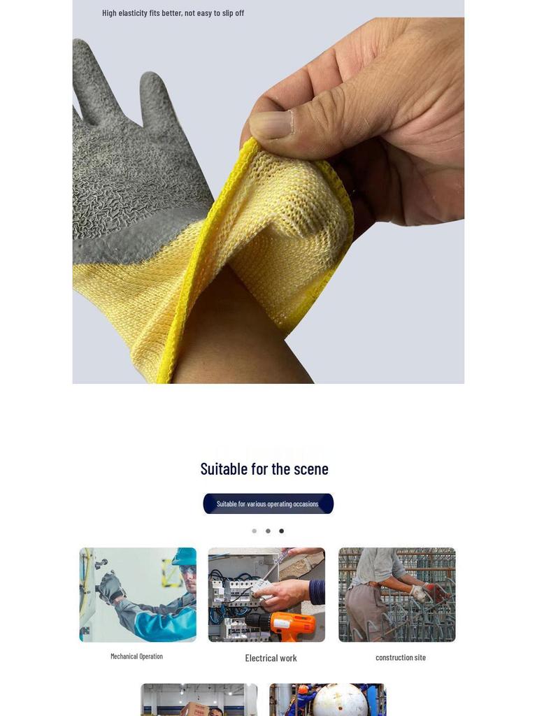 Ultra-Thin Flexible Electrician's Insulated Gloves, 220-400V, Low Voltage Safety Protection