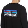 Patagonia Logo Responsibility Long Sleeve Size 39161 Men's P-6 T-Shirt, M, Black,