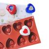 Silikonowa Forma do Ciast Deserów Piekarnicza Narzędzie 8 Otworów Kształt Serca Miłości Forma do Pieczenia Pączków
