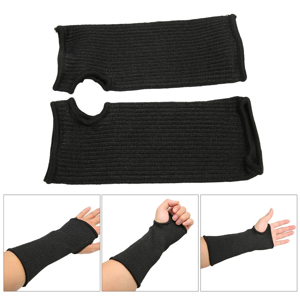 Cut Resistant Protective Sleeve Level 5 Safety HPPE Cut Resistant Arm Sleeve with Thumb Hole for Garden Kitchen