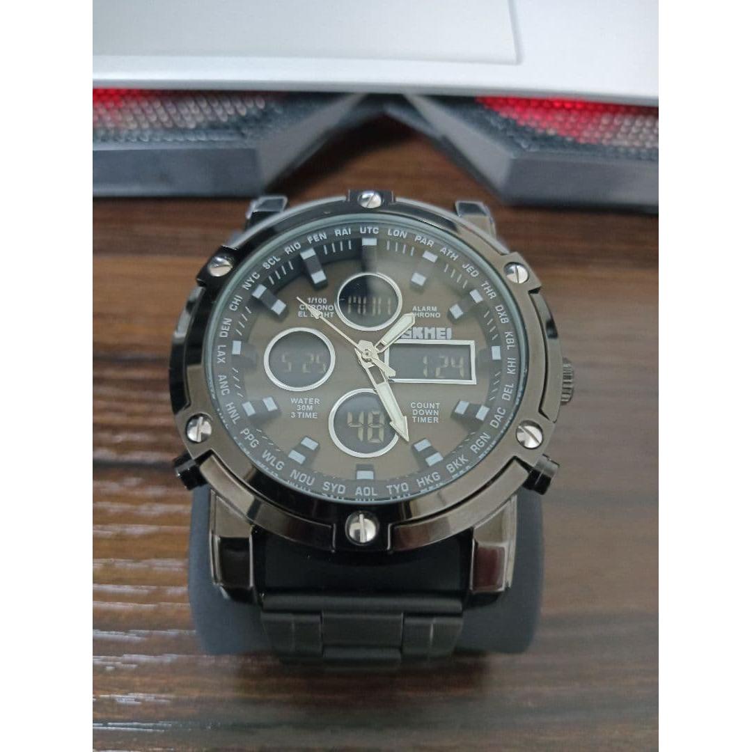 Used SKMEI Ana-Digi Watch Quartz Black Rugged Watch Good Condition