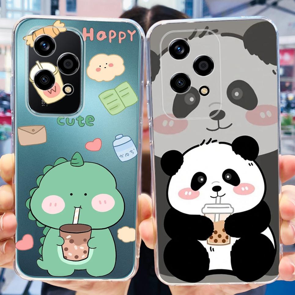 For Honor 200 Lite Phone Cover Case Cool Cartoon Dragon Space Man Cute Cat Funda Soft Clear Silicone Huawei Honor 200 Pro 200 5G