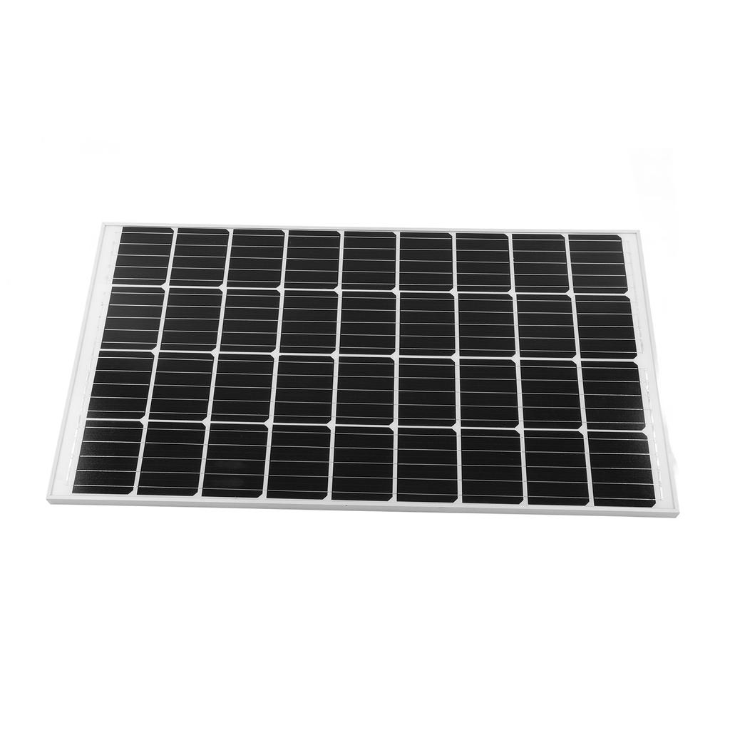 Monocrystalline Solar Panel 120W 18V Waterproof High Efficiency for Boat Tractor Trailer Truck