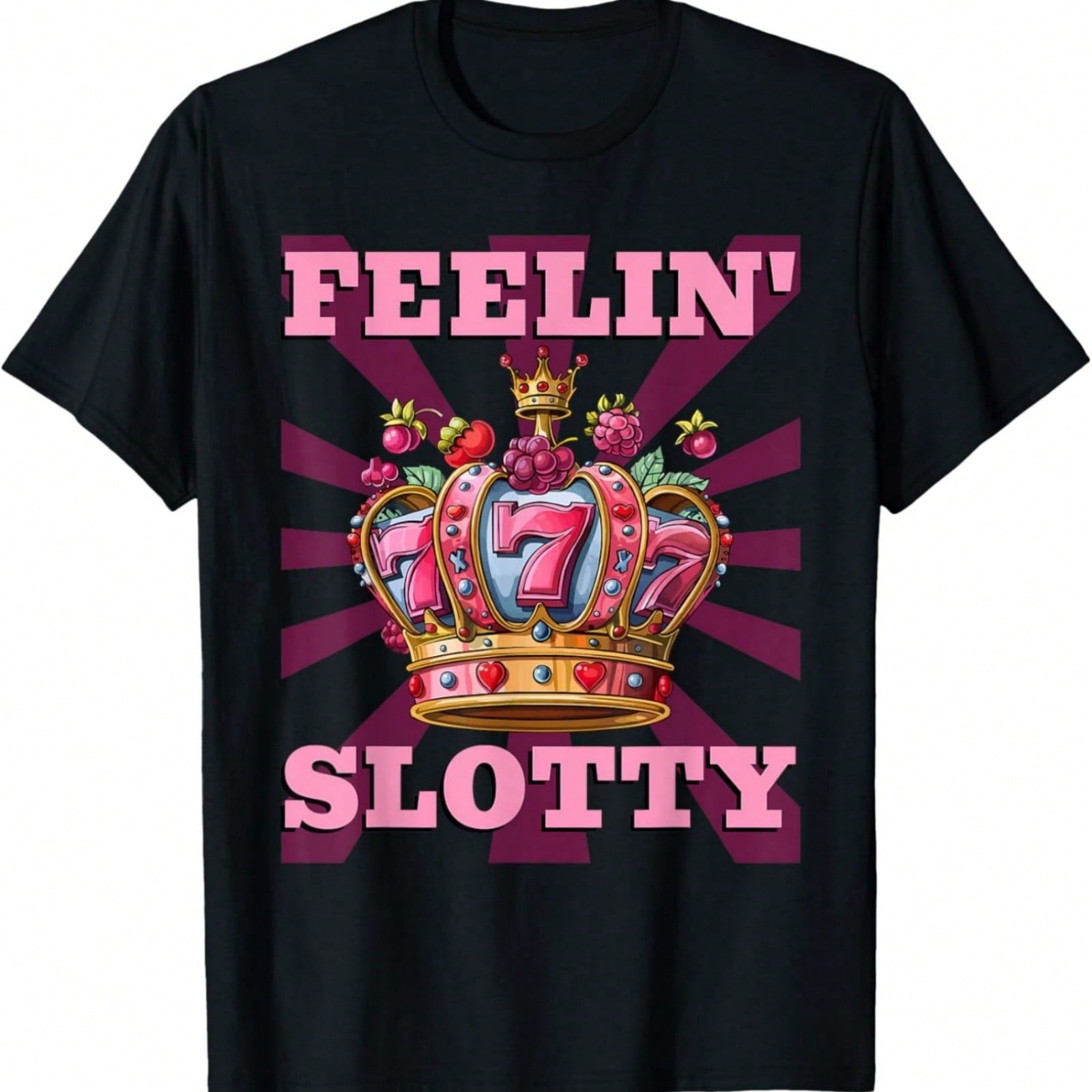 Slot Machines FEELIN SLOTTY Gambler Slot Machines T-Shirt S разноцветный