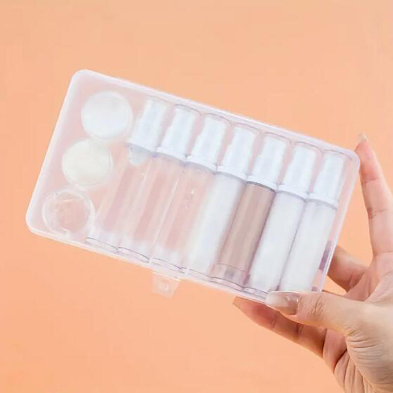 1 Set 5-10ML Clear Empty Refillable Airless Vacuum Pump Cream Lotion And Spray Portable Bottle Sample Packing For Toiletries