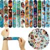 98 Pieces Moana Party Supplies, Moana Theme Slap Bracelets and Stickers Moana Party Favors for Kids Birthday Party