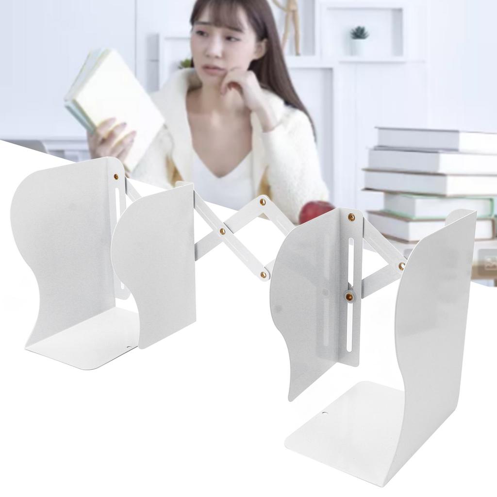 Metal Bookends  Metal Retractable Design Simple Style Widely Used Retractable Book Ends for B