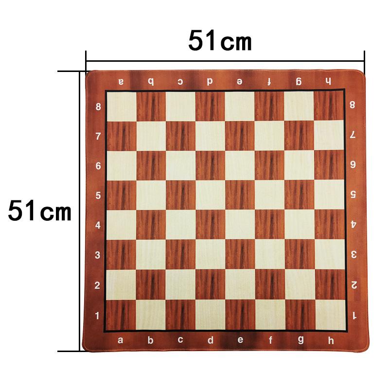 Foldable Portable Leather Chessboard for Kids & Students - Soft & Durable, Available In Small, Medium, Large (64 Squares)