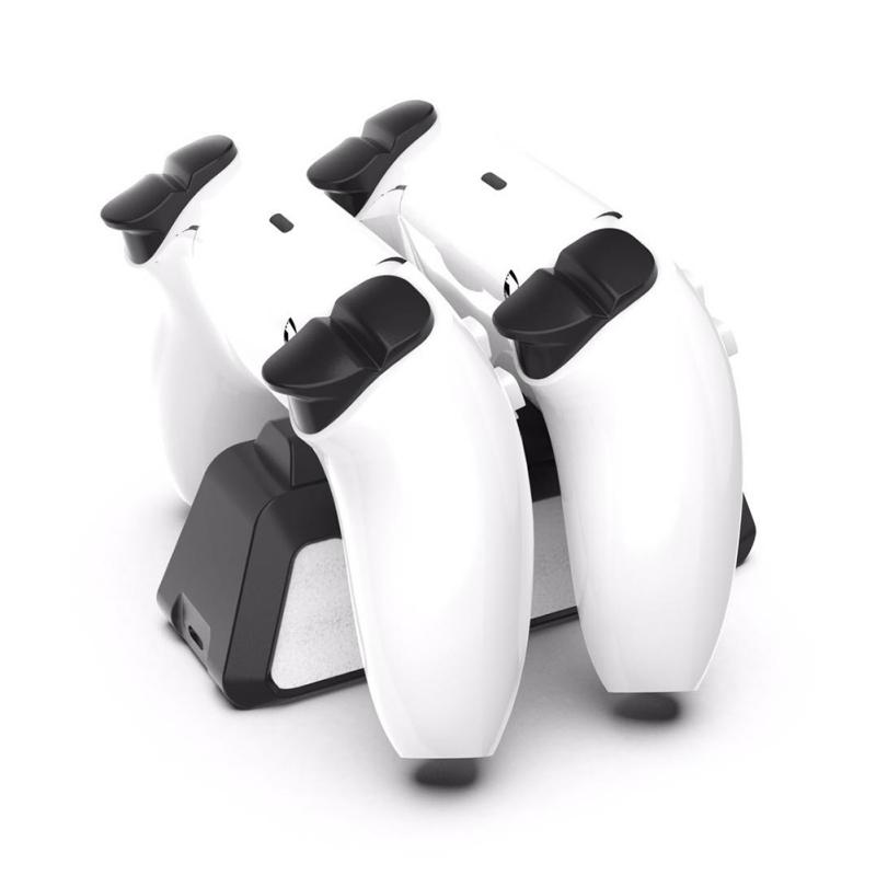 PS5 Dual USB Handle Fast 5V 720MAH Charging Dock Station Stand Charger for Play Station 5 PS5 Game