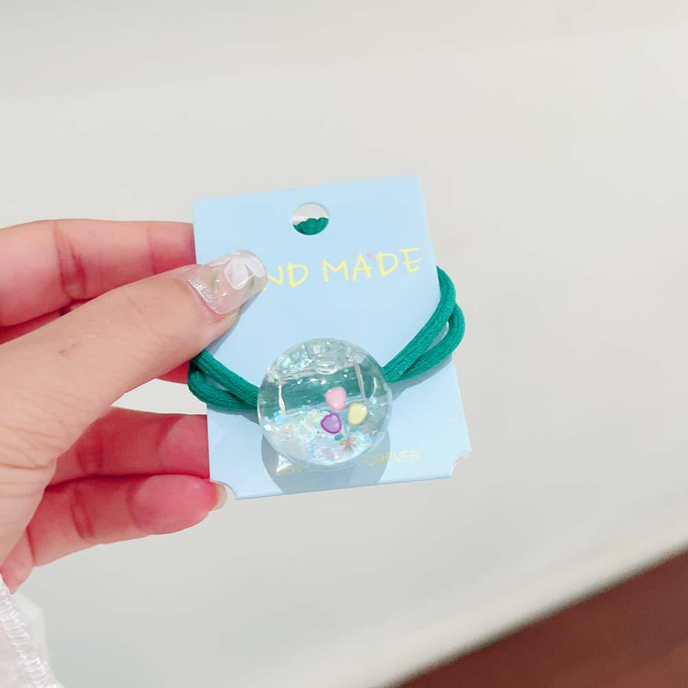 

Флуоресцентная полукруглая резинка для волос - симпатичная резинка для хвоста для девочек