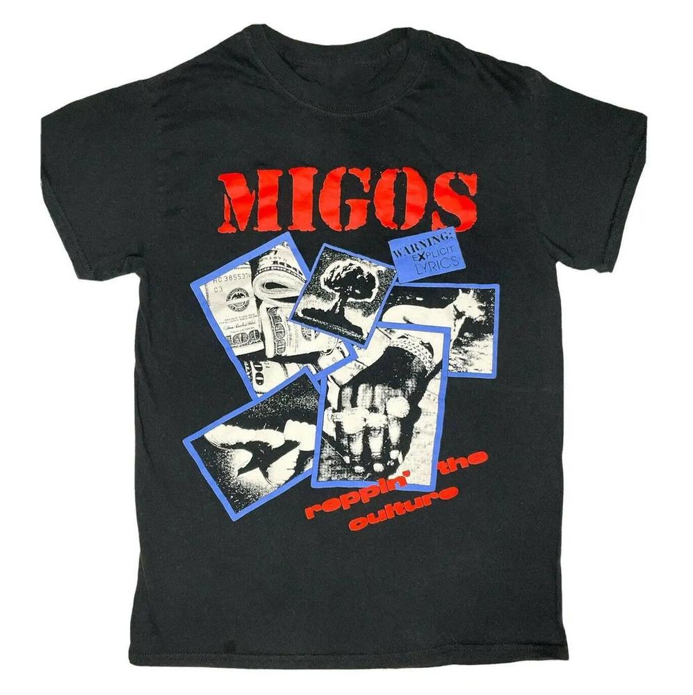Retro Migos Band Reppin  The Culture Cotton Black All Size T Shirt TR414 Unisex T-Shirt XXXXL
