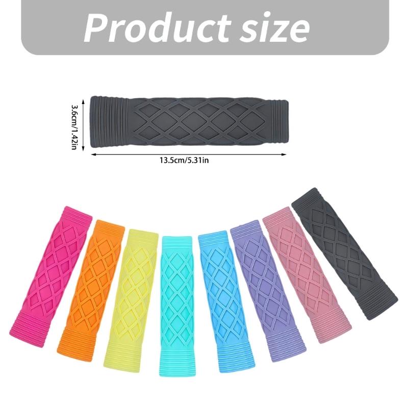 Silicone Pickles Ball Paddles Grip Cover NonSlip Pickles Ball Racket Handle Sleeve For Enhances Comfortable Enduring