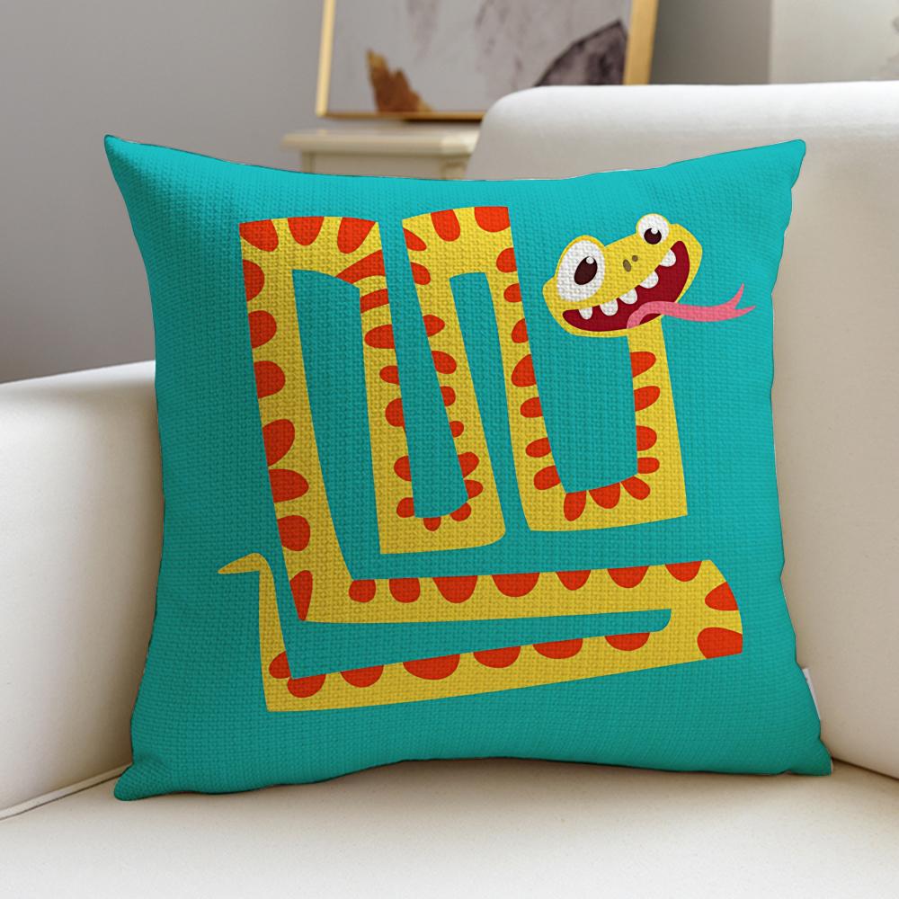 GGraffiti SnakeS Cushion Cover Pcs Soft Decorative Square Cushion Covers x x Pillowcases for Sofa Couch Home Bedroom