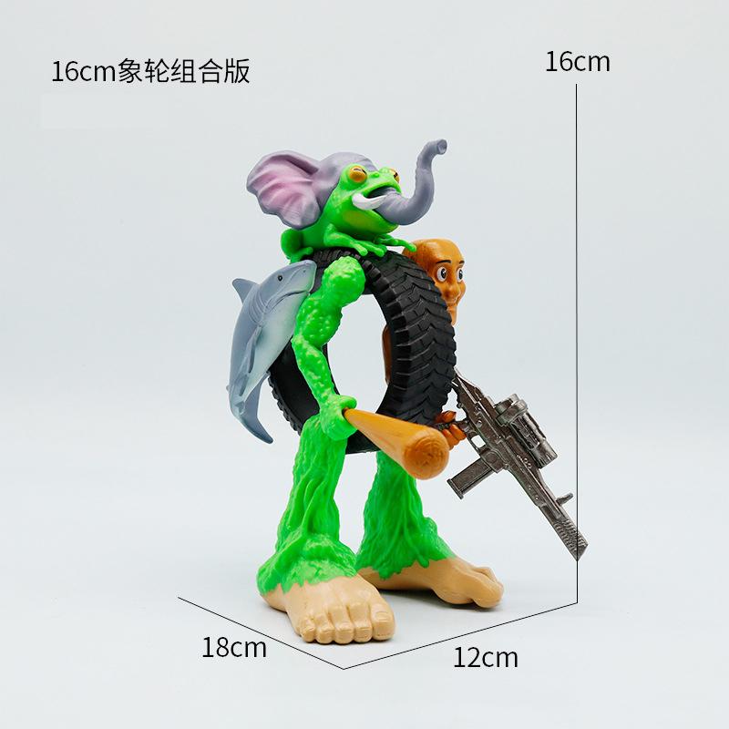 Tung Tung Sahur Action Figure Toy Tralalero TralalaLiriLi LarllaBoneca Ambalam Figure Toys Figurines Desktop Ornament