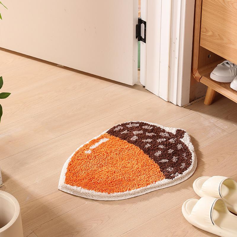 

Croissant Bathroom Non-slip Mat Waterproof Moisture Bathroom Door Kitchen Soft Floor Mats Home Decoration Water Absorption 40x70cm