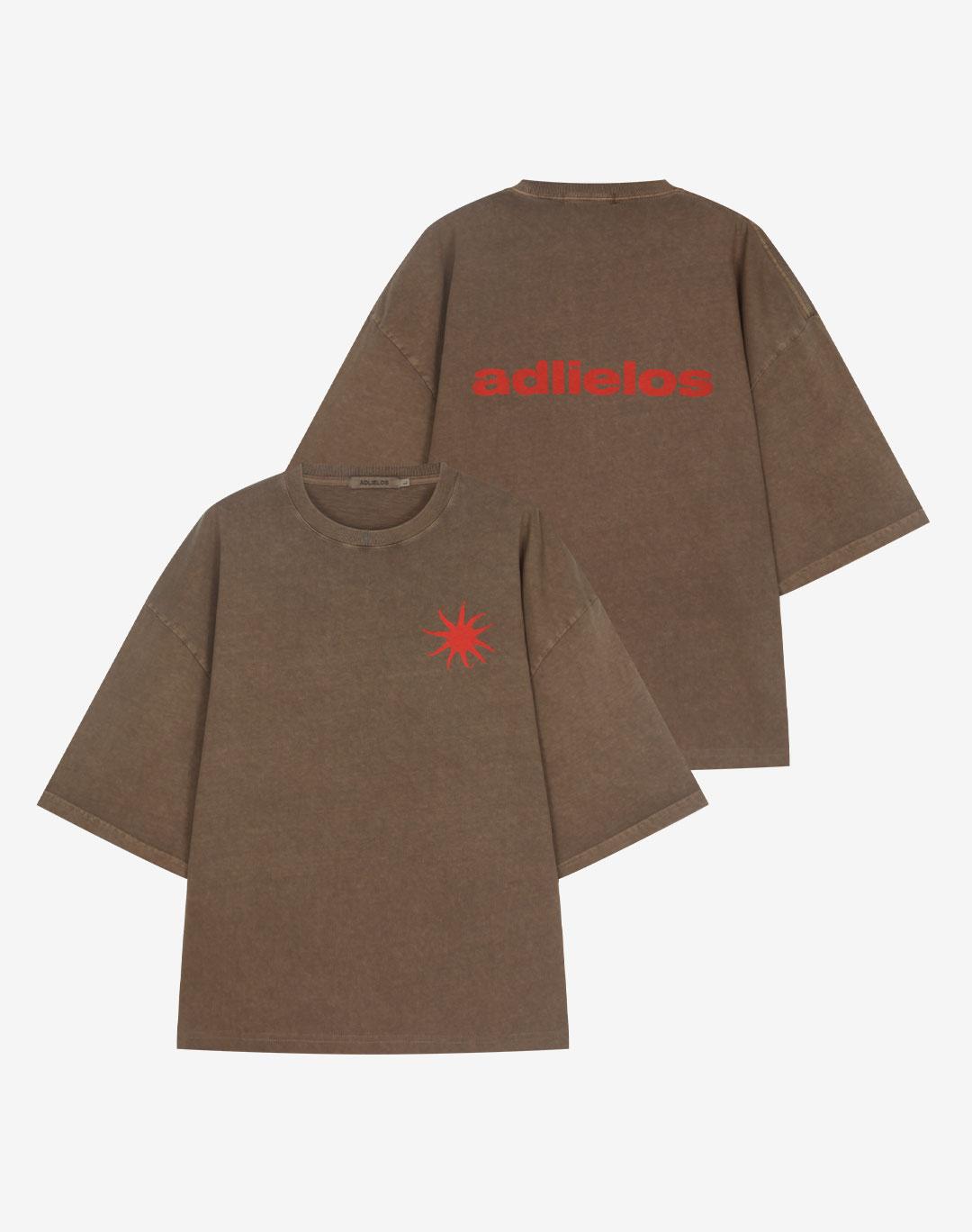 Adrielos Blast Pigment Half T-Shirt [Pigment Brown] M