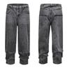 RogueWave Y2k Streetwear Vintage Pantalones Hombre Trees Camouflage Jeans Cargos for Men Patchwork Straight Baggy Casual Denim Trousers