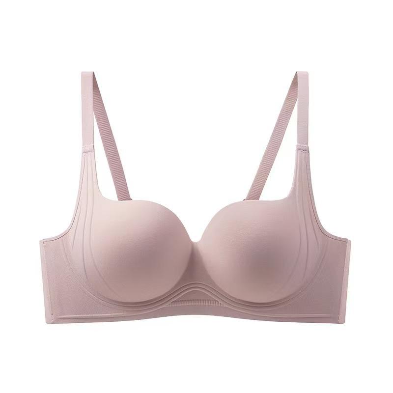 Seamless Wireless Soft Support Bra, Push Up Lifting Small Bust Side Gathering Anti-Sag Comfort Women Bra