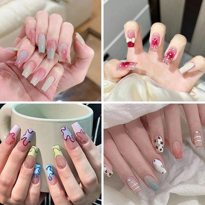 Platinum Haifei Nude Ice Gel Nail Polish - Trendy Transparent Nude from Xiaohongshu