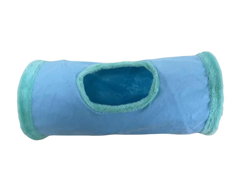 Collapsible Cat Winter Suede Tunnel for Puppy Rabbit Kitten Play Chase Hide Tunnel,Interactive Bedding Toy In 2 Ways 3 Ways