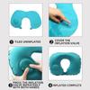 2025 New Inflatable Pillow Travel Portable Neck Protection Pillow Press Inflatable U-shaped Pillow Travel Storage Neck Pillow